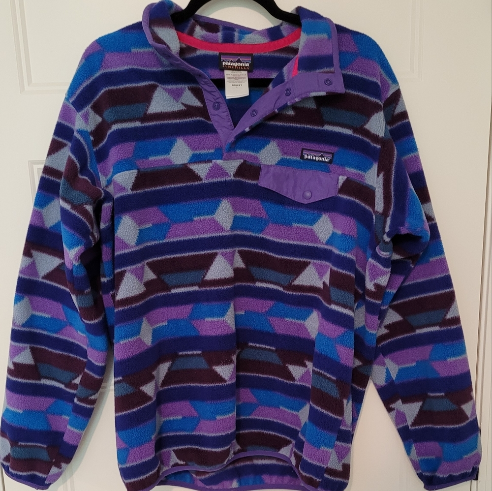 Vintage Patagonia Synchilla women's L geometric fleece